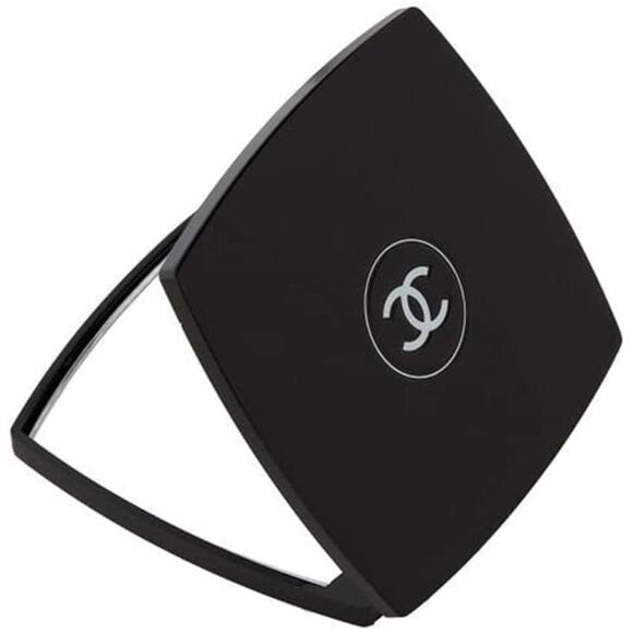 Black Chanel Double Mirror Compact - New in Box - Picture 1 of 7
